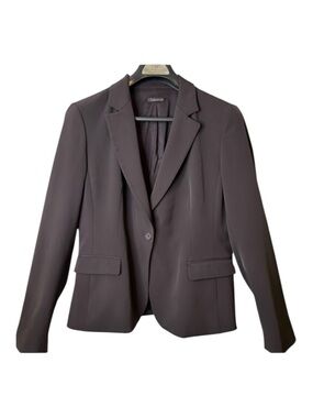 Tahari Women’s Blazer Single Button Notched Collar Mulberry Wine Size 14